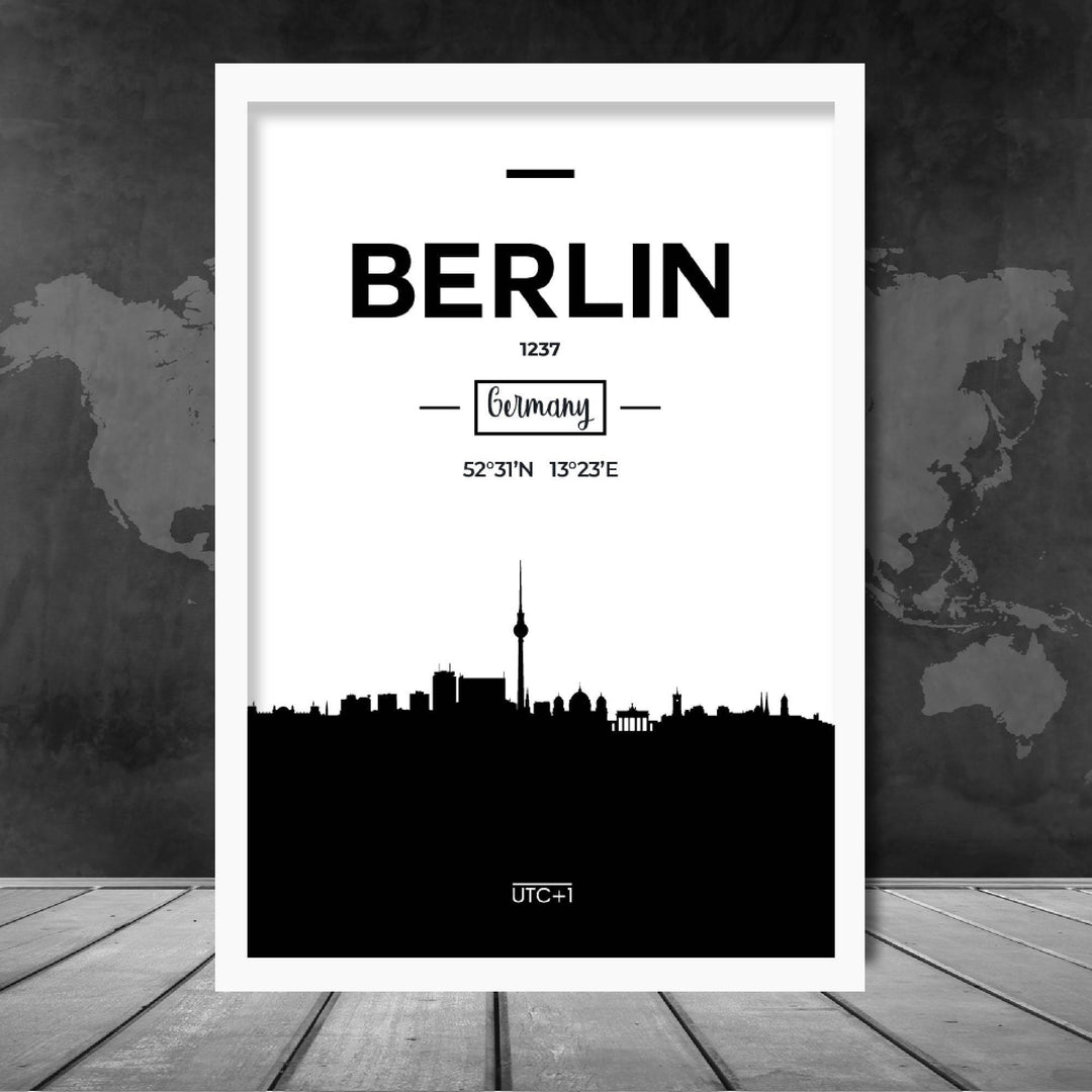 Berlin Skyline Cityscape Print | Bowlift