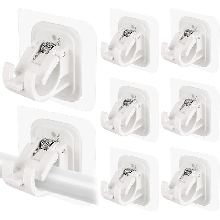 BowLift | Nail-Free Adjustable Curtain Rod Bracket Holders – Drill-Free & Wall-Safe