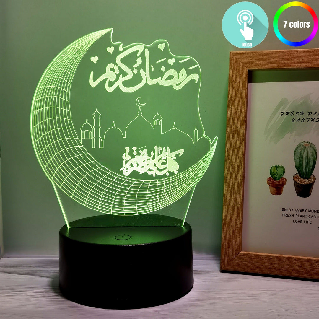 MoonPalace - 3D Color Night Lamp Touch Bowlift