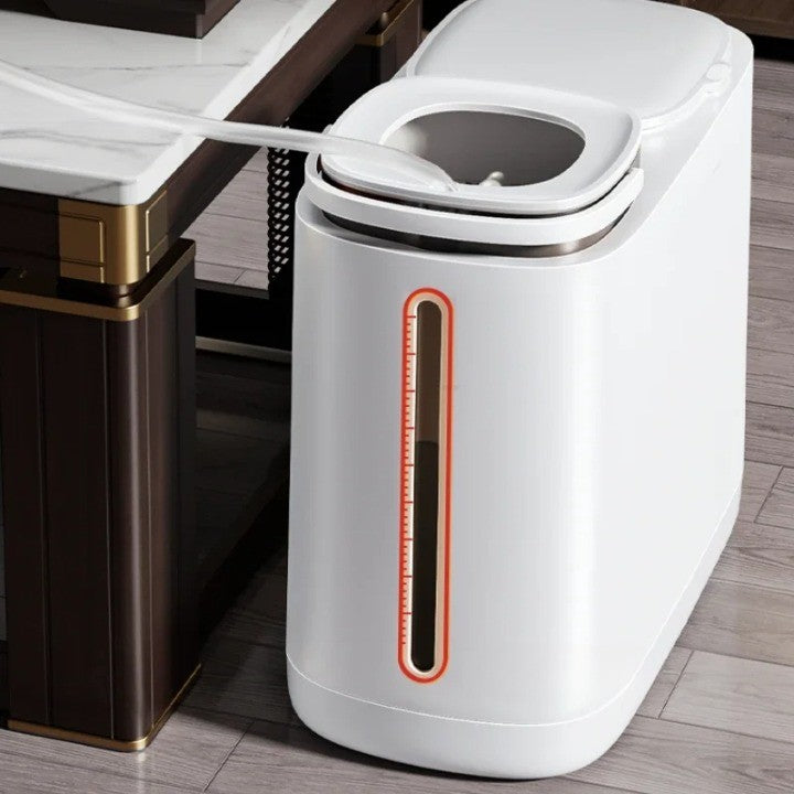 BowLift | Dual Compartment Dry Wet Section Efficient Modern Home Trash Can