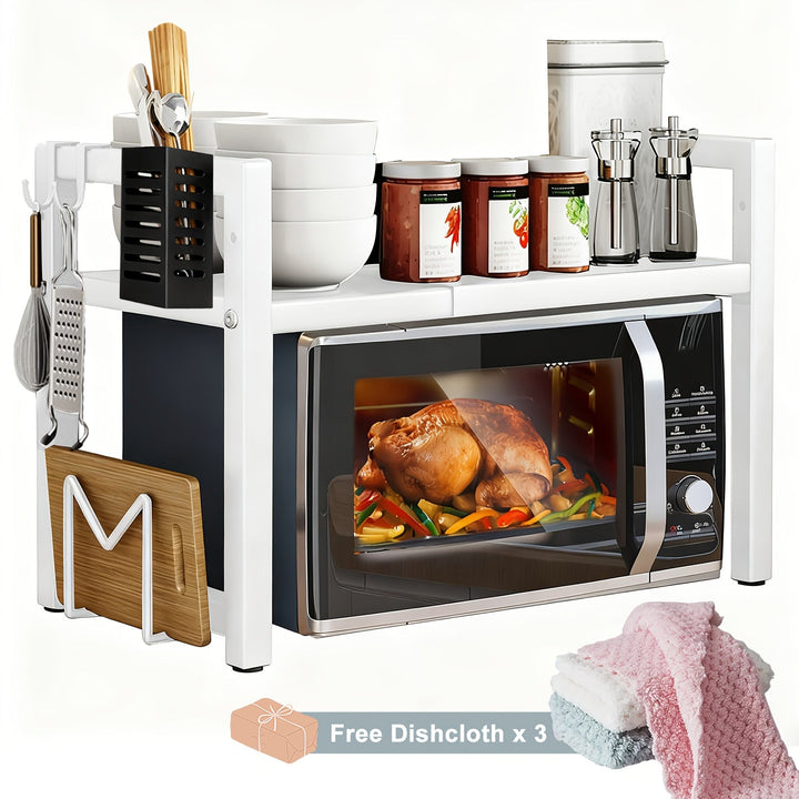 Expandable Microwave Shelf 2 Levels | Bowlift