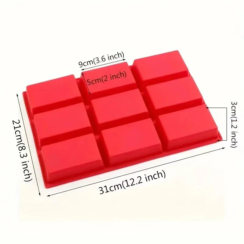 Big 9-Cavity Silicone Mini Loaf Pan Non-Stick Baking Mold | Bowlift