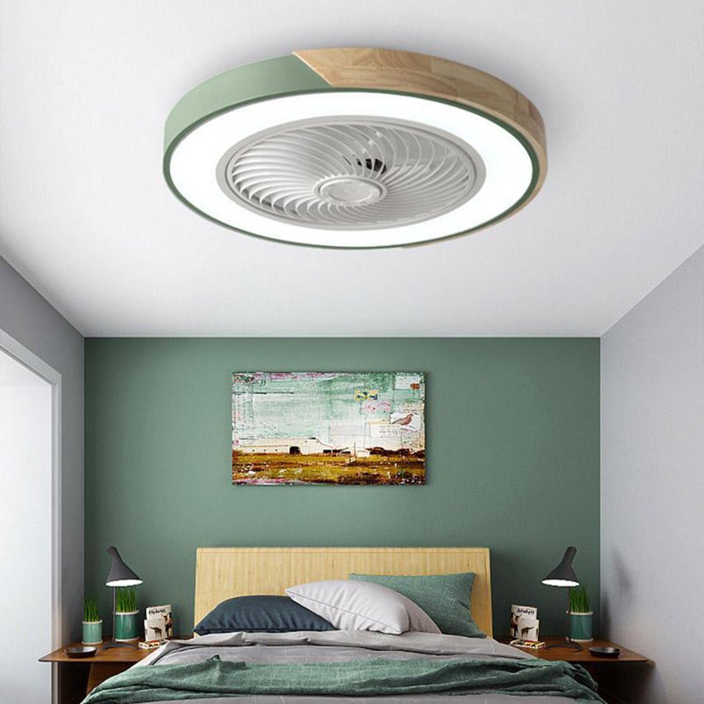 BowLift | Integrated LED Ceiling Lamp and Fan Without Blades with Remote