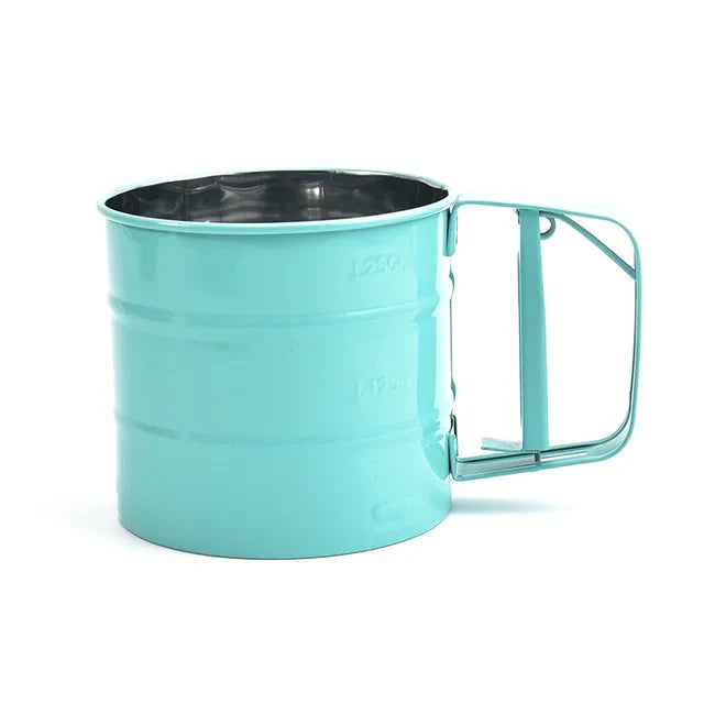 Big Size Stainless Steel Hand-held Semi-automatic Flour Sifter Cup | Bowlift