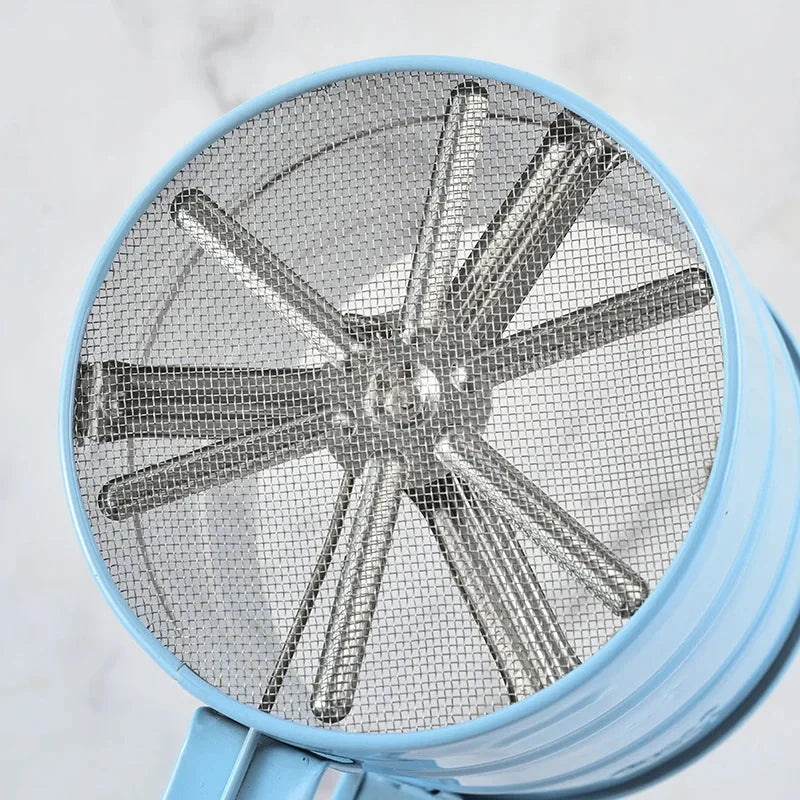 Big Size Stainless Steel Hand-held Semi-automatic Flour Sifter Cup | Bowlift