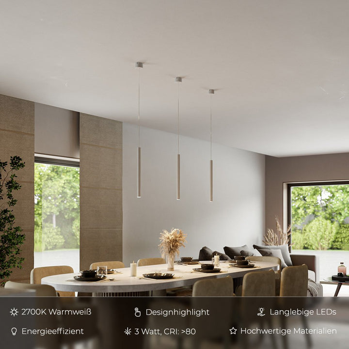 BowLift | RayAura Minimalistic LED Pendant Light | Modern Design | Elegant Ceiling Lamp for Living Room & Office