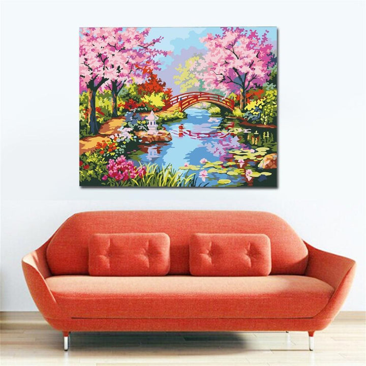 Cherry Blossom - Van-Go Paint-By-Number Kit | Bowlift
