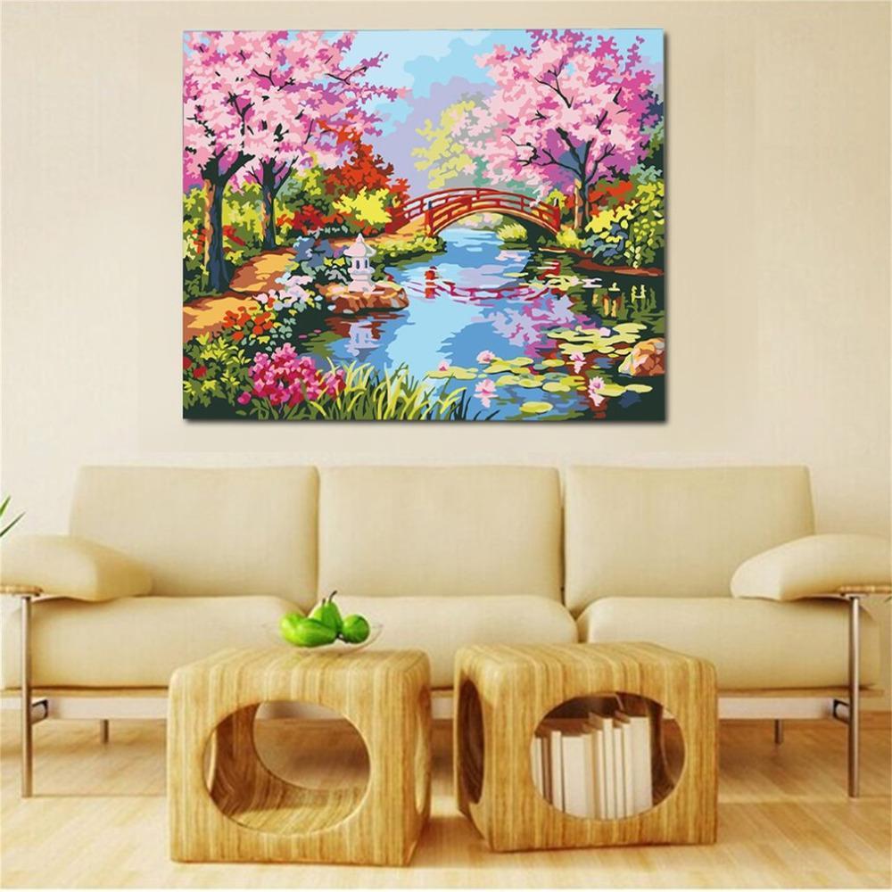 Cherry Blossom - Van-Go Paint-By-Number Kit | Bowlift