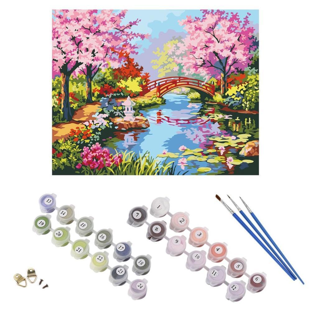 Cherry Blossom - Van-Go Paint-By-Number Kit | Bowlift