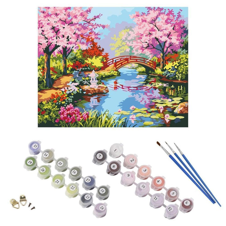 Cherry Blossom - Van-Go Paint-By-Number Kit | Bowlift