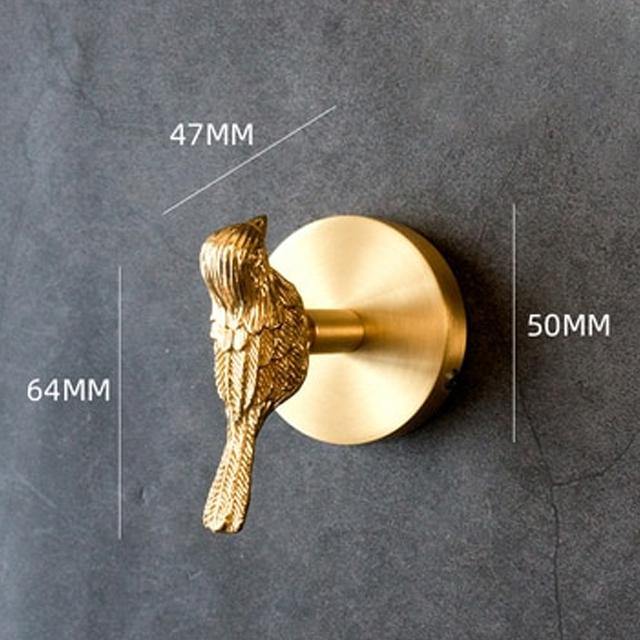 BowLift | Gold Brass Wall Hooks – Handmade Animal Designs for Stylish Wall Decoration