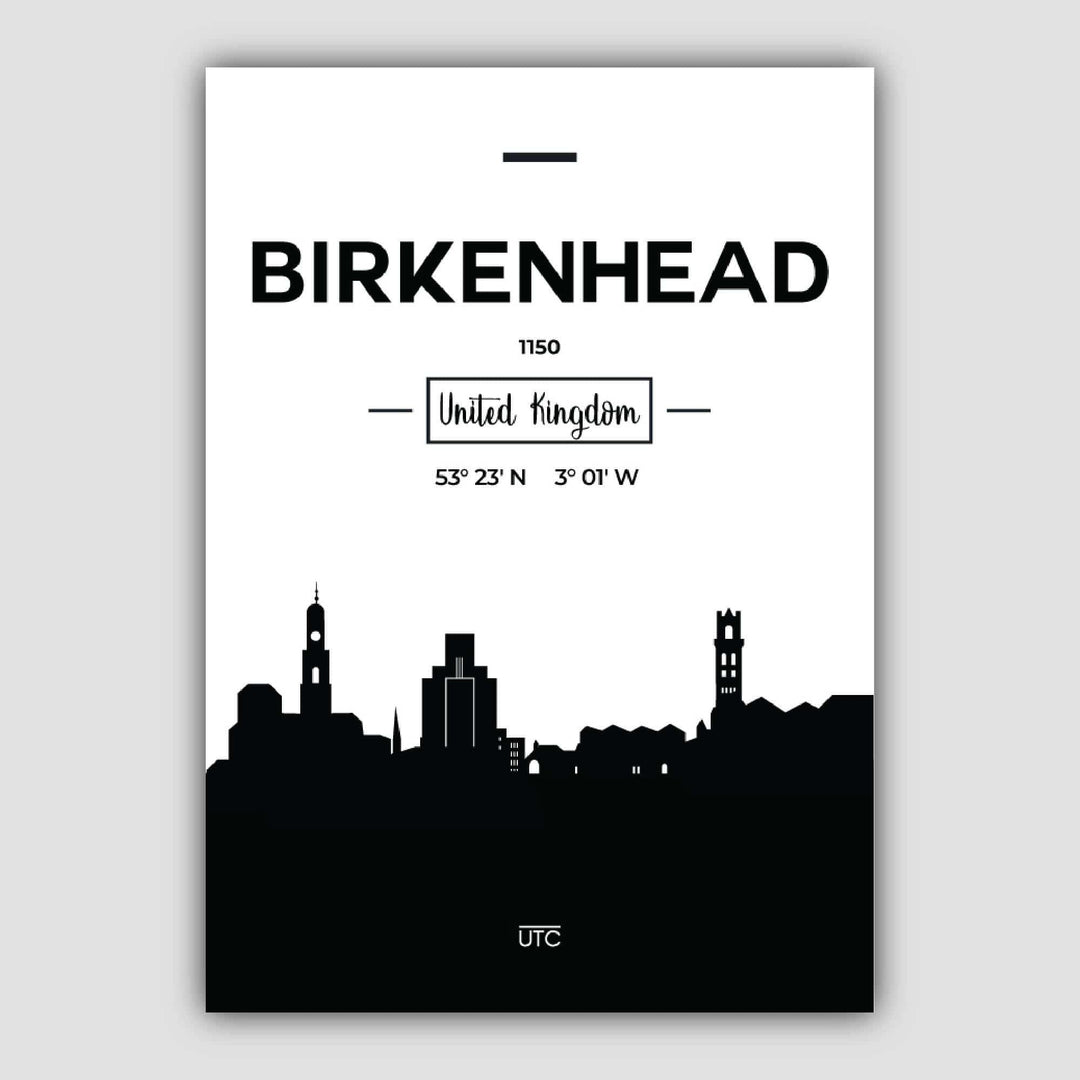 Birkenhead Skyline City View Print | Bowlift