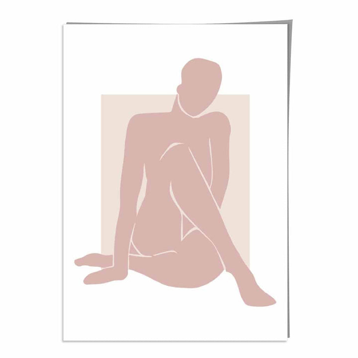 Blush Pink Nude Matisse Inspired Wall Art Print | Bowlift