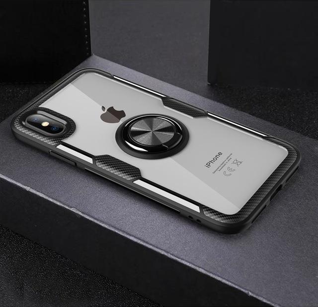 BowLift | Magnetic Ring Carbon Fiber iPhone Case