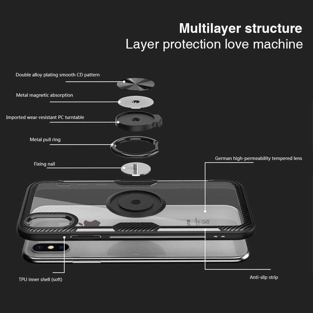 BowLift | Magnetic Ring Carbon Fiber iPhone Case