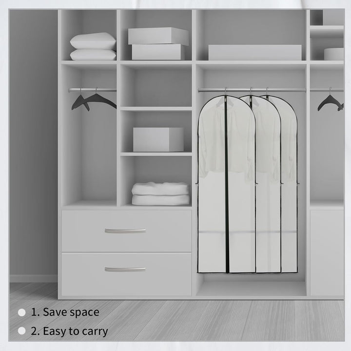 BowLift | Long Garment Storage Cover – 180cm Dress Bag with Zipper & Window (Buy 1, Get 1 FREE)