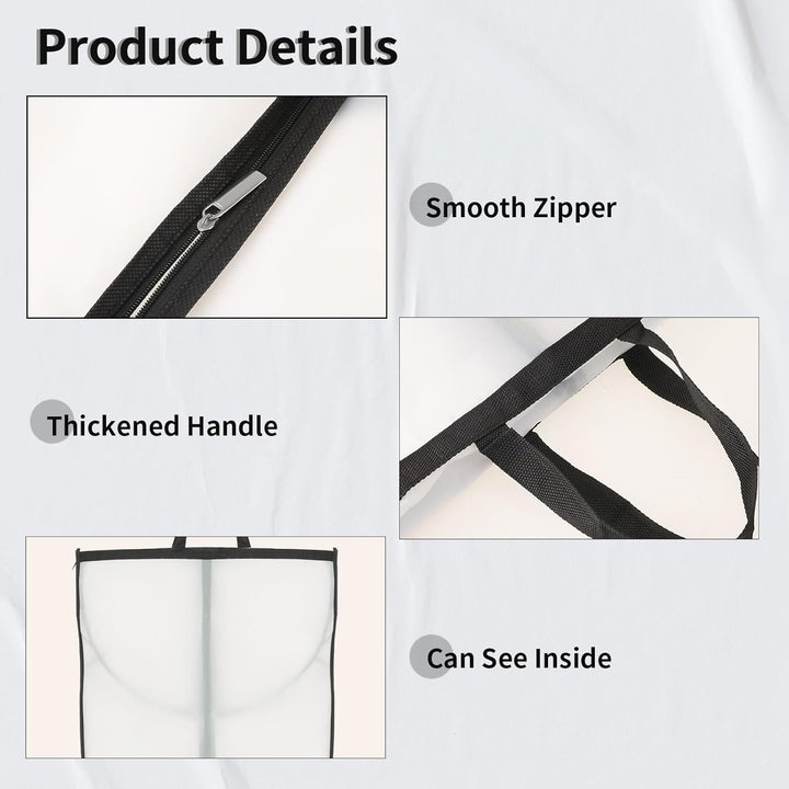 BowLift | Long Garment Storage Cover – 180cm Dress Bag with Zipper & Window (Buy 1, Get 1 FREE)