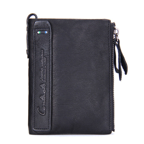 Stylish Double Zipper Wallet Bowlift