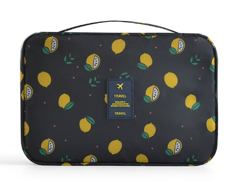 BowLift | Travique Travel Cosmetic Bag | Water Repellent & with Hook | Foldable & Padded | For Women & Men