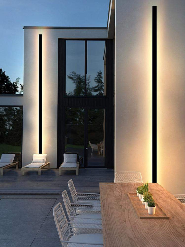 LED Outdoor Long Wall Lamp Bowlift