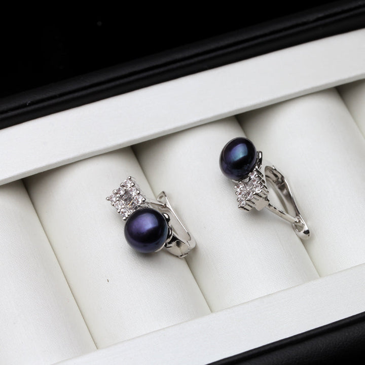 BowLift | Fashion Natural freshwater black pearl ear clip