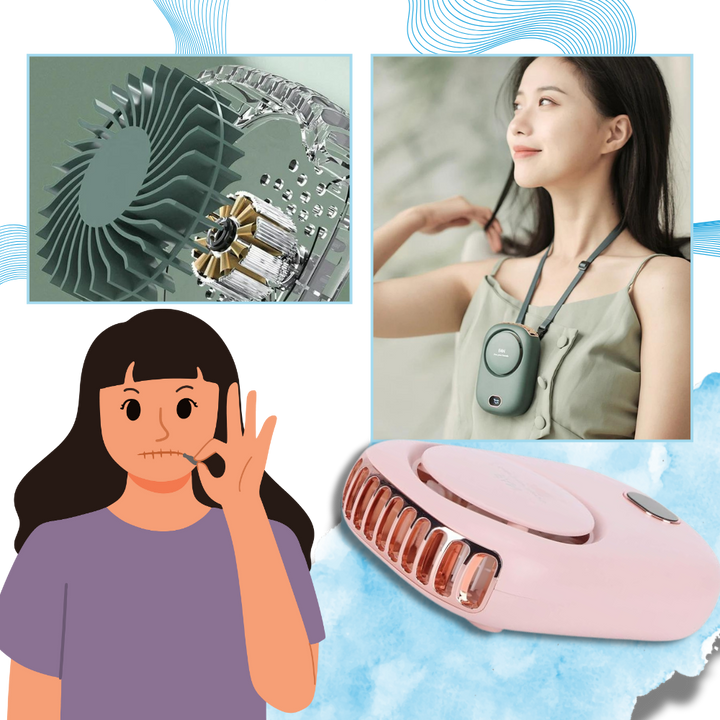 Bladeless Adjustable Portable Neck Fan | Bowlift