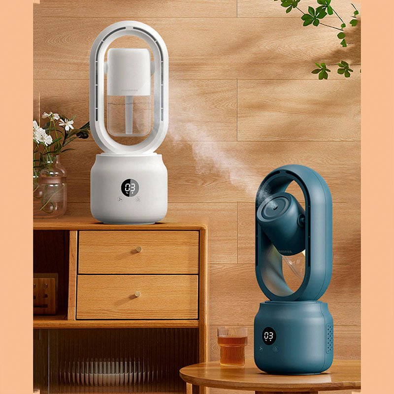 BowLift | AeroBreeze Halo Fan | Blade-less fan with air humidifier and night light