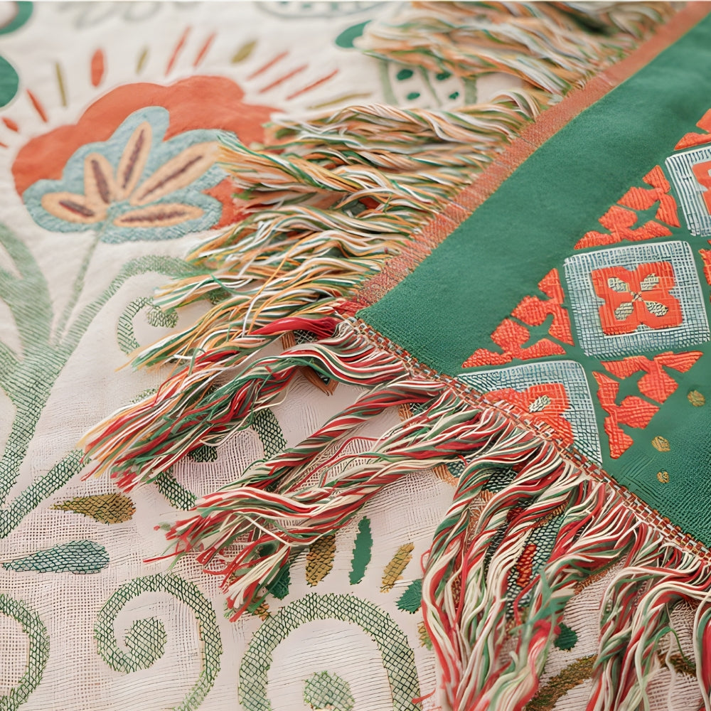 BowLift | Autumn Leaf Boho Reversible Blanket