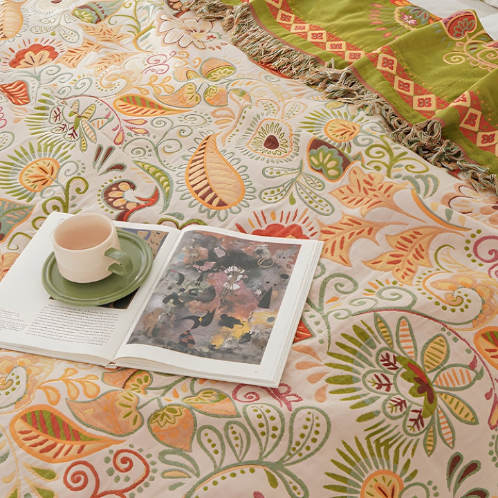 BowLift | Autumn Leaf Boho Reversible Blanket
