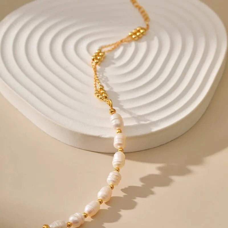 BowLift | Boho Gold Accented Pearl Bracelets