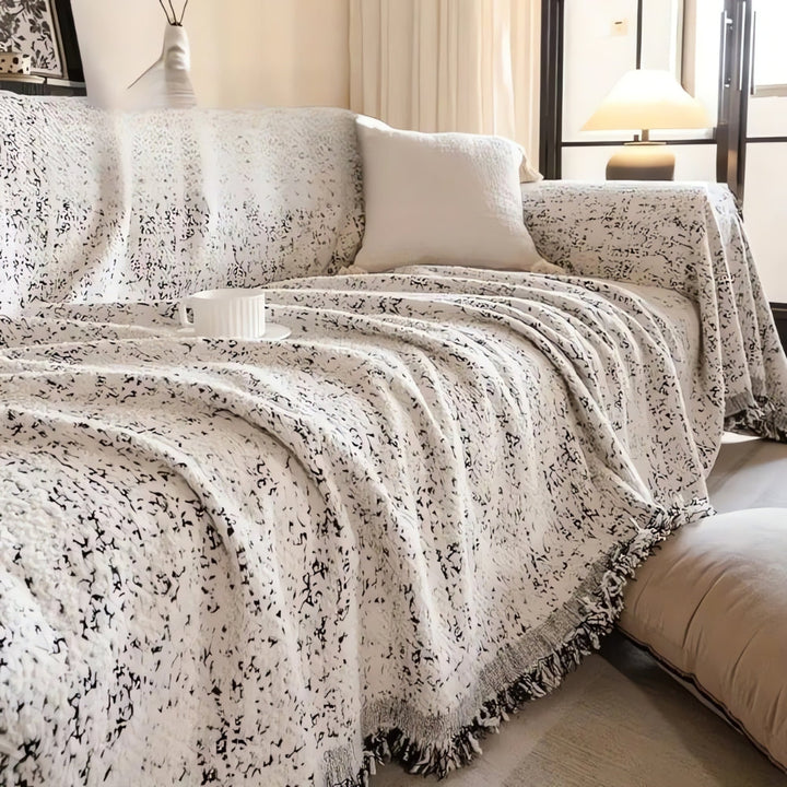 BowLift | Modern Boho Cotton Sofa Cover Reversible Design
