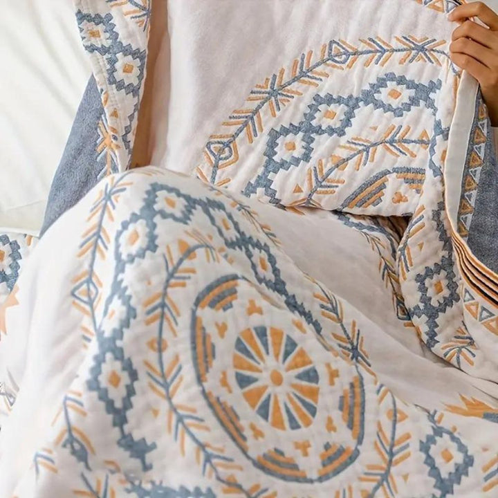BowLift | BohoHaven Blanket – Cotton blanket with mandala pattern for indoors & outdoors
