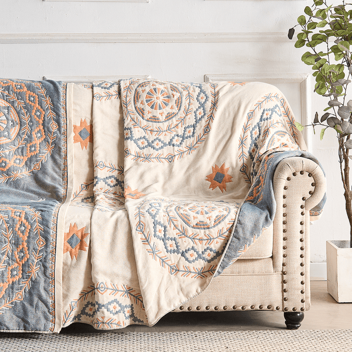 BowLift | BohoHaven Blanket – Cotton blanket with mandala pattern for indoors & outdoors