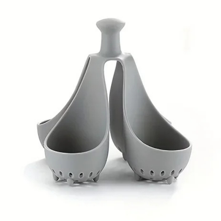 Boiled Egg Holder Silicone Egg Steamer Tray with Anti-Scald Handle | Bowlift