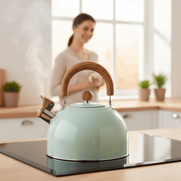 BowLift | BOILVIA – 3L Whistling Stainless Kettle with Comfort Grip Handle