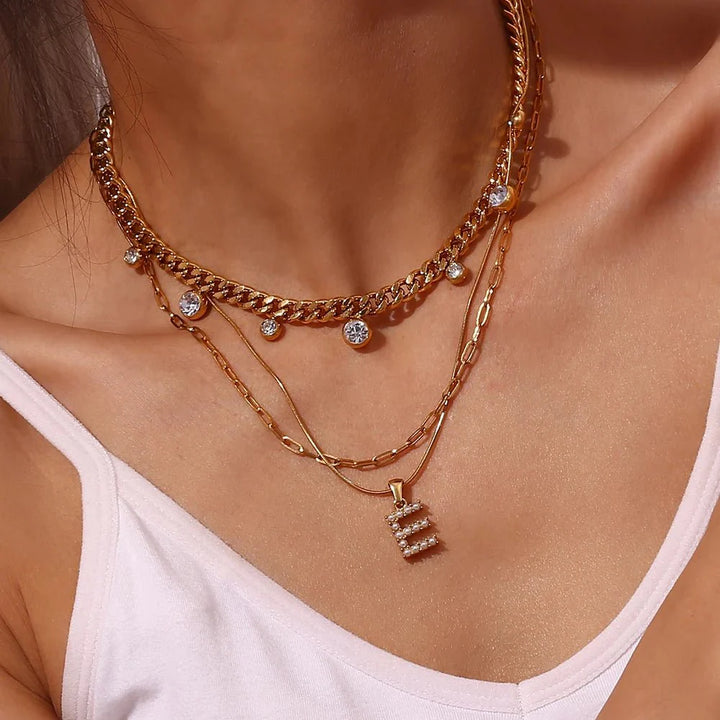 BowLift | Bold Pearl Letter Initial Necklace
