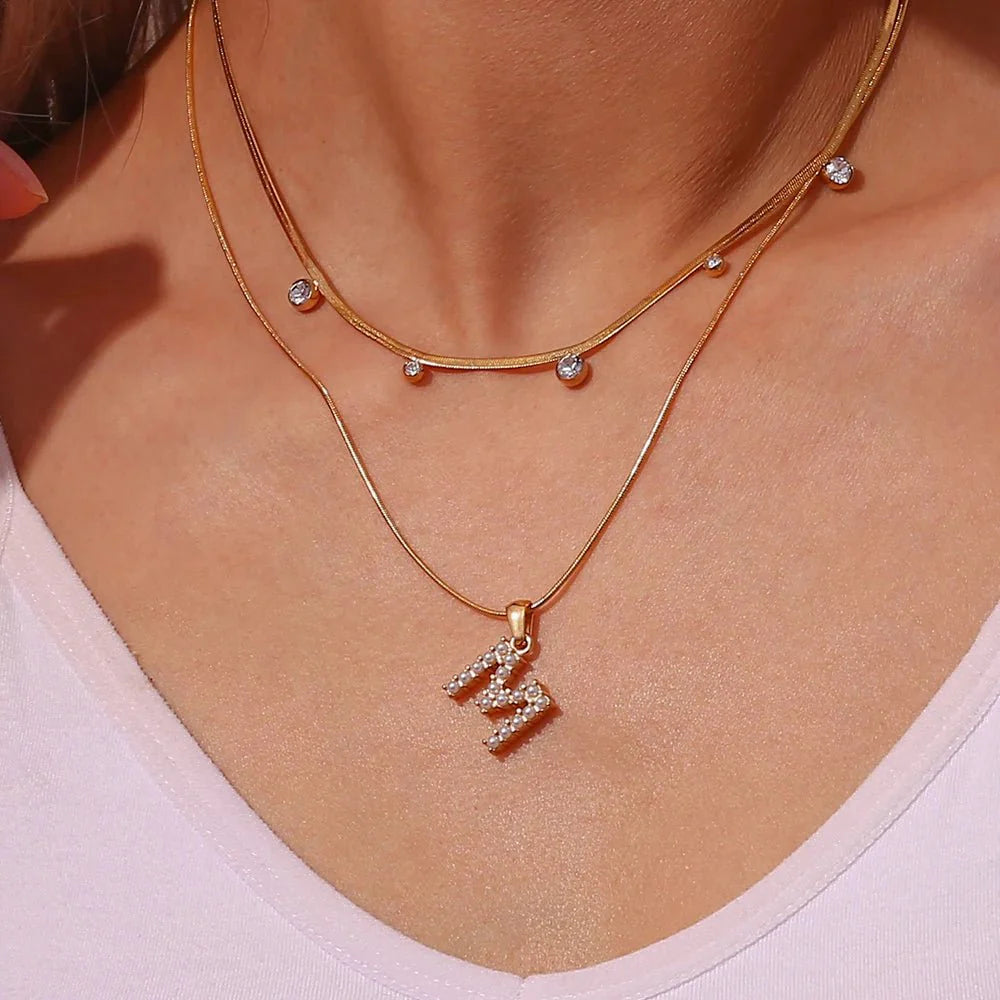 BowLift | Bold Pearl Letter Initial Necklace