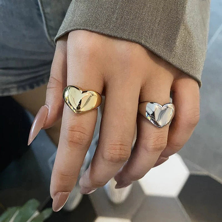 BowLift | Bold Statement Heart Rings