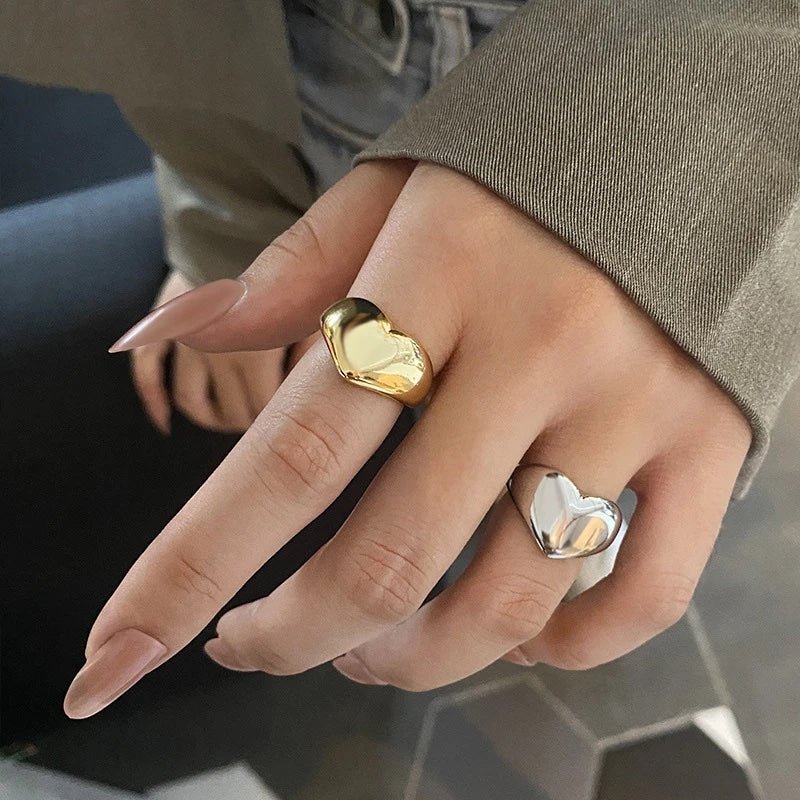 BowLift | Bold Statement Heart Rings