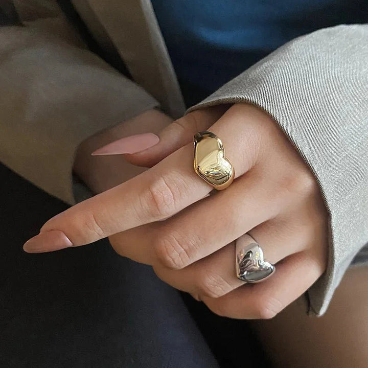 BowLift | Bold Statement Heart Rings
