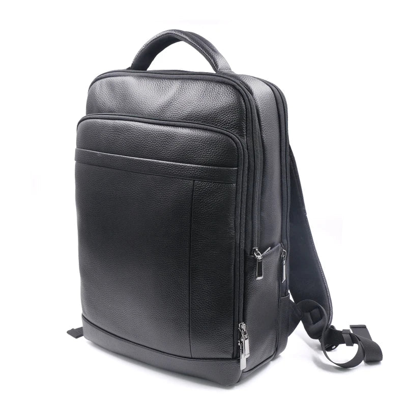 Premium Leather Backpack with Fingerprint Lock – Men’s Anti-Theft Backpack | Bowlift