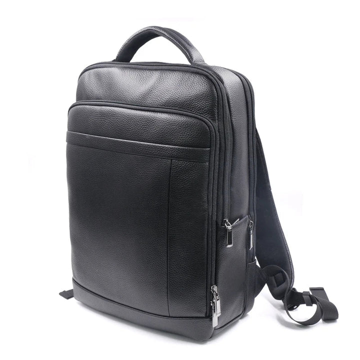 Premium Leather Backpack with Fingerprint Lock – Men’s Anti-Theft Backpack | Bowlift