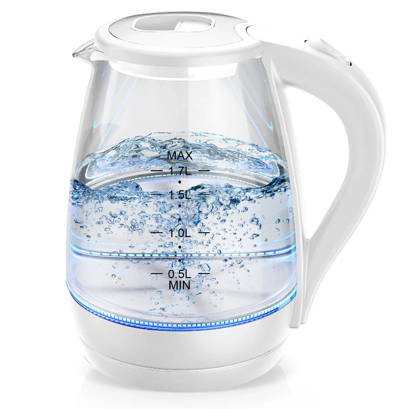 Borosilicate Glass Electric Kettle Fast Boiler with LED Indicator | Bowlift