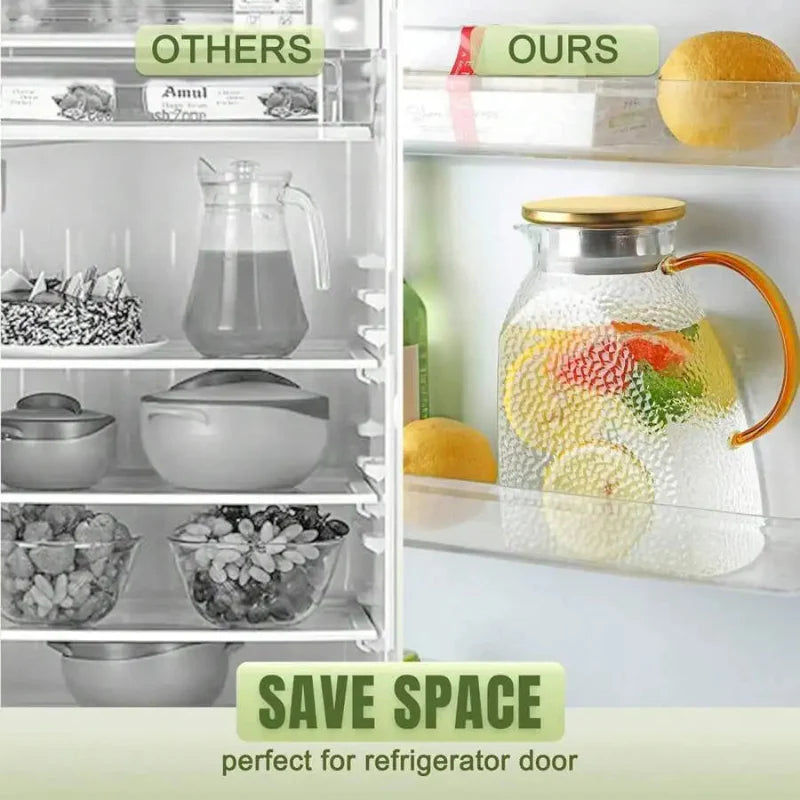 Borosilicate Glass Pitcher With Handle And Lid Ice Tea Glass Pitcher | Bowlift