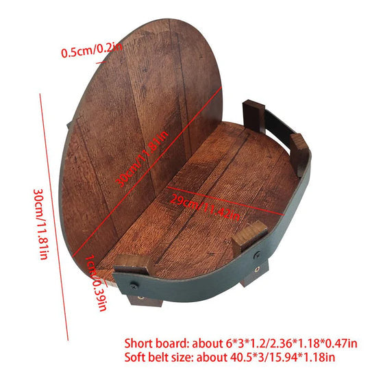 BowLift | Bourbon Whiskey Barrel Shelf - Rustic Bar Accessories