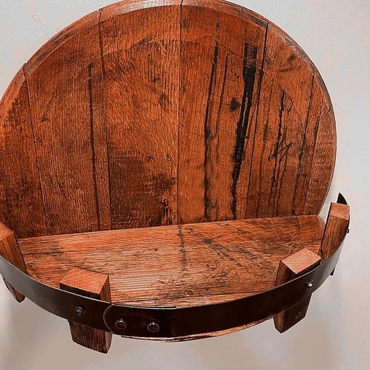 BowLift | Bourbon Whiskey Barrel Shelf - Rustic Bar Accessories