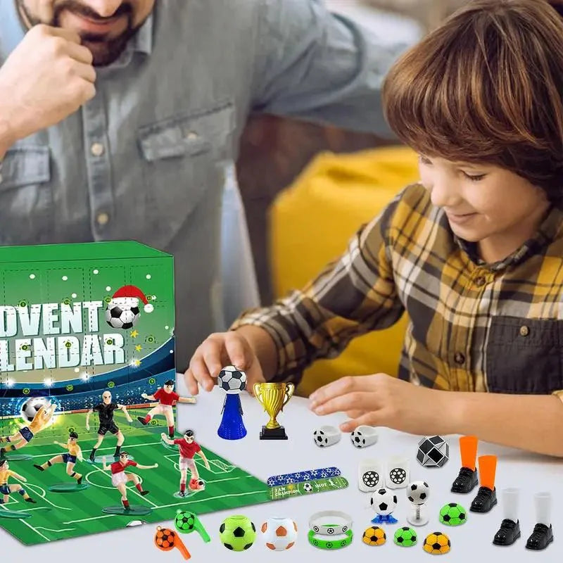 BowLift | BoxCalendar – Advent calendar for children with a football stadium to build yourself