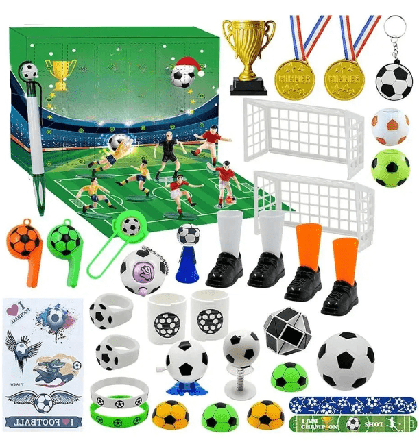 BowLift | BoxCalendar – Advent calendar for children with a football stadium to build yourself