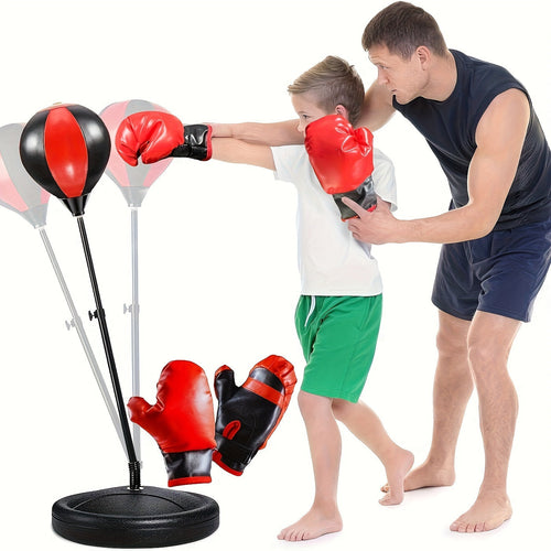 BoksFun JuniorSet – Adjustable punching bag with gloves for children | Bowlift