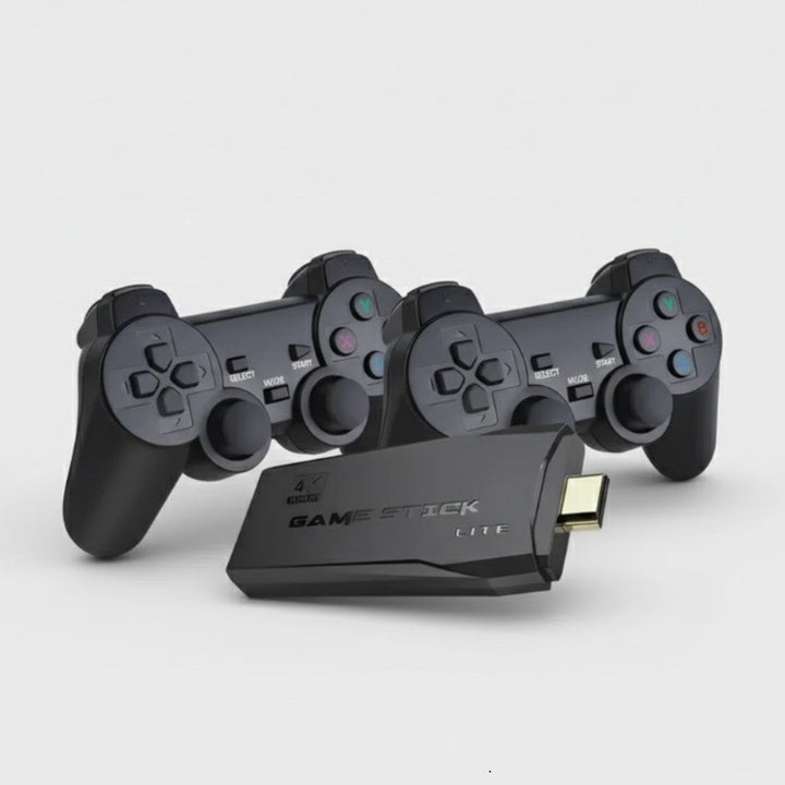 BowLift | 4K Retro Video Game Console Stick Dual Wireless Controllers Set